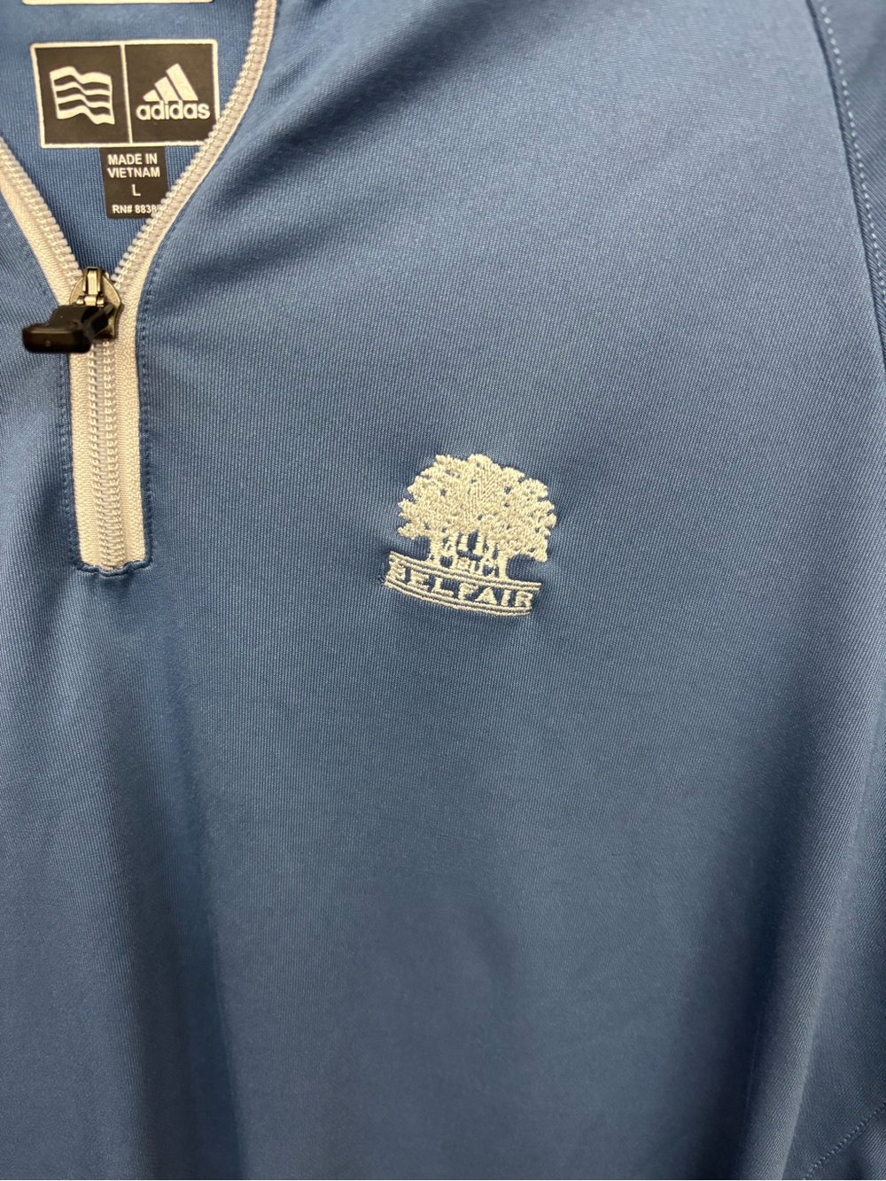 Adidas Climalite Belfair Golf Community Bluffton SC Quarter Zip Pullover Large - Picture 3 of 12